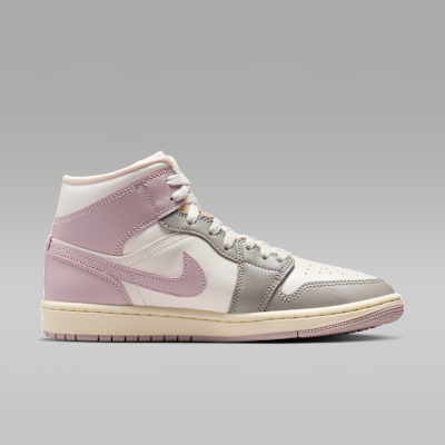 Lookbook (W) Air Jordan 1 中筒 米白/迷霧灰/椰奶/玫瑰粉 BQ6472-122