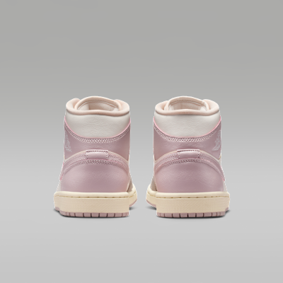Details for (W) Air Jordan 1 中筒 米白/迷霧灰/椰奶/玫瑰粉 BQ6472-122