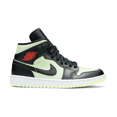(W) Jordan 1 Mid SE 'Black Barely Volt'