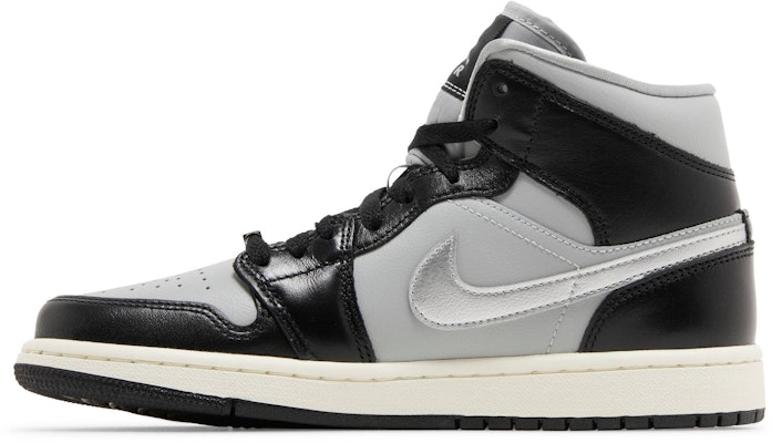 (Women) Air Jordan 1 Mid SE 'Black Chrome' FB9892-002 Lookbook (Women) Air Jordan 1 Mid SE 'Black Chrome' FB9892-002