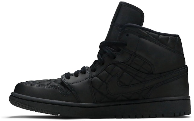 (Women) Air Jordan 1 Mid SE 'Black Quilted' DB6078-001 Lookbook (Women) Air Jordan 1 Mid SE 'Black Quilted' DB6078-001