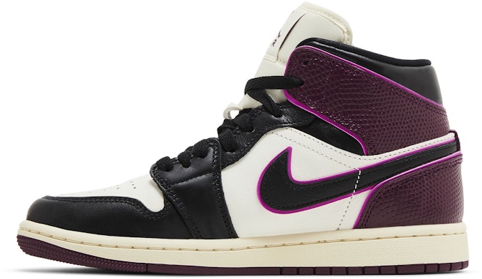 (Women) Air Jordan 1 Mid SE 'Bordeaux' FQ7818-101 Lookbook (Women) Air Jordan 1 Mid SE 'Bordeaux' FQ7818-101
