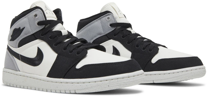 (W) Air Jordan 1 Mid SE 'Canvas' Kanvas DV0427-100 1