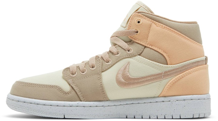 (Women) Air Jordan 1 Mid SE 'Canvas Khaki' DV0427-102 Lookbook (Women) Air Jordan 1 Mid SE 'Canvas Khaki' DV0427-102