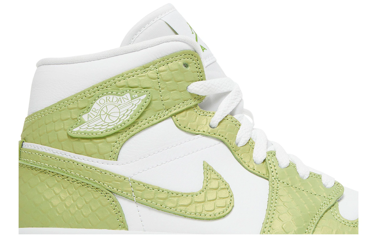 (Women) Air Jordan 1 Mid SE 'Green Python'