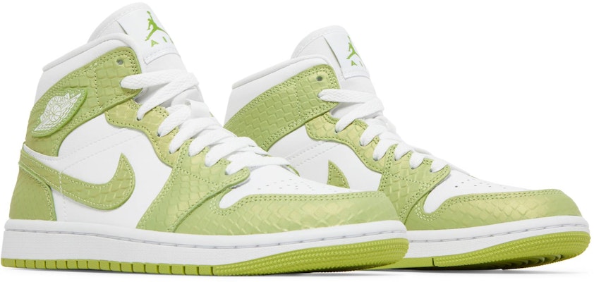 (Women) Air Jordan 1 Mid SE 'Green Python' DV2959-113 Cheap (Women) Air Jordan 1 Mid SE 'Green Python' DV2959-113