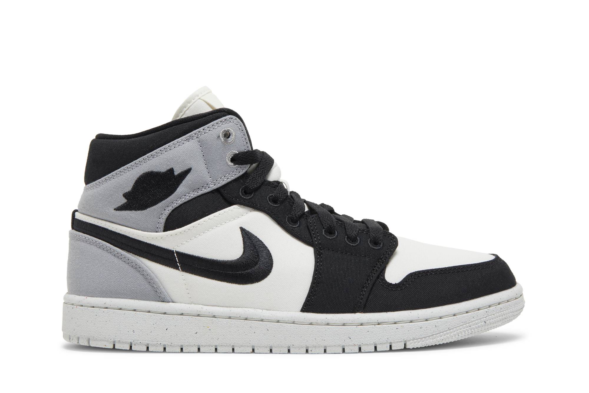 Wmns Jordan 1 Mid SE 'Light Steel Grey Canvas'