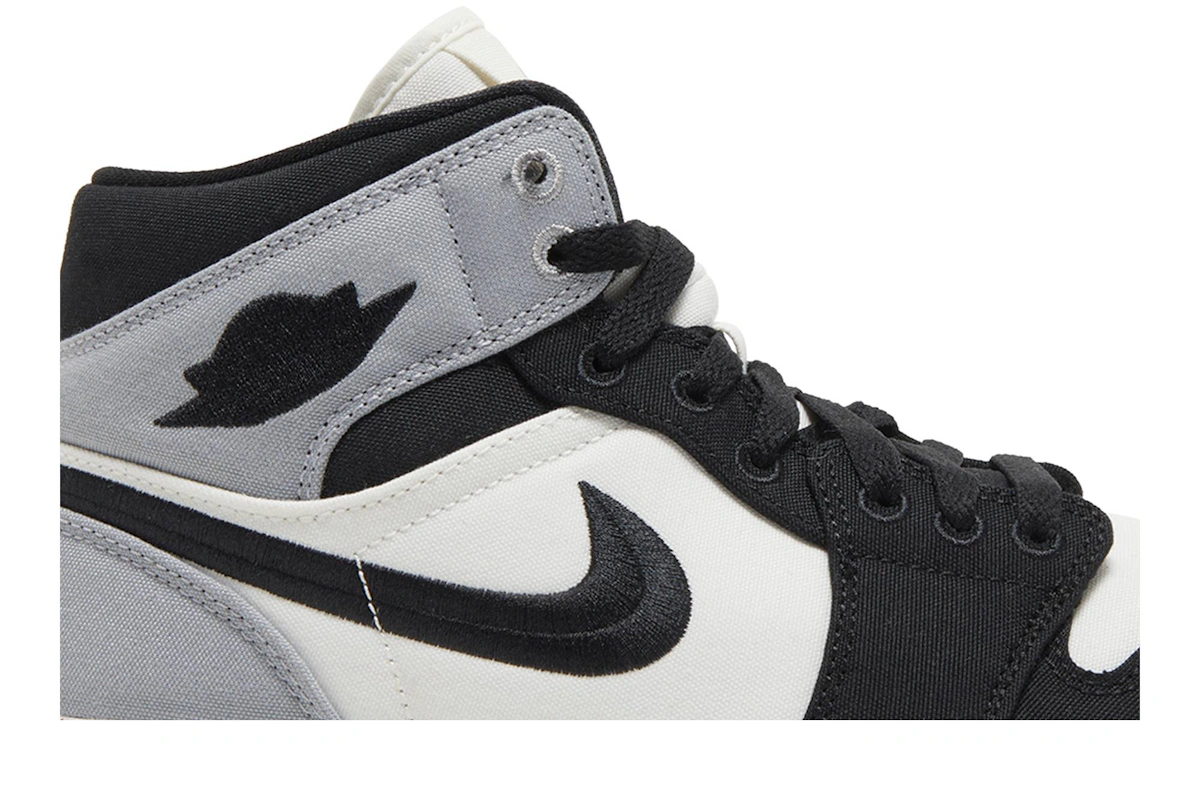 (Women) Air Jordan 1 Mid SE 'Light Steel Grey Canvas'