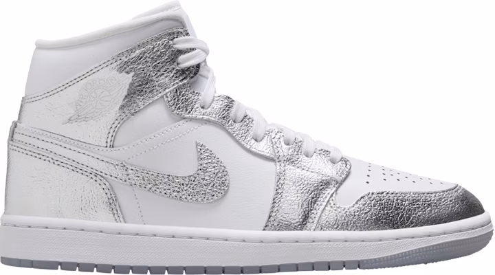 (Women) Air Jordan 1 Mid SE 'Metallic Silver' FN5031-100 Buy (Women) Air Jordan 1 Mid SE 'Metallic Silver' FN5031-100