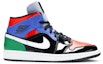 Buy (W) Air Jordan 1 Mid SE 'Multi Patent' Lelaki Warna-warni Patent. CV5276-001
