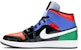 (W) Air Jordan 1 Mid SE 'Multi Patent' Lelaki Warna-warni Patent. CV5276-001