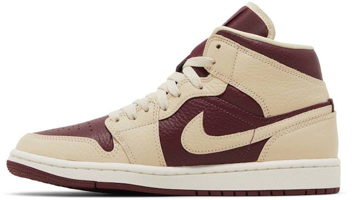 (Women) Air Jordan 1 Mid SE 'Split - Beach Cherrywood' DR0501-200 Lookbook (Women) Air Jordan 1 Mid SE 'Split - Beach Cherrywood' DR0501-200