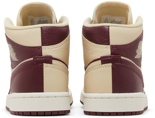 (Women) Air Jordan 1 Mid SE 'Split - Beach Cherrywood' DR0501-200 Details for (Women) Air Jordan 1 Mid SE 'Split - Beach Cherrywood' DR0501-200
