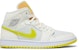 (W) Air Jordan 1 Mid SE 'Voltage Yellow' Lelaki Wanita Sneaker DB2822-107