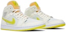 Cheap (W) Air Jordan 1 Mid SE 'Voltage Yellow' Lelaki Wanita Sneaker DB2822-107