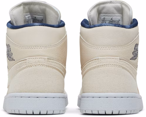 (Women) Air Jordan 1 Mid SE 'White Midnight Navy' DM9126-104 Details for (Women) Air Jordan 1 Mid SE 'White Midnight Navy' DM9126-104