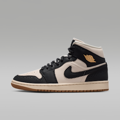(Women) Air Jordan 1 Mid SE Off Noir/Chalk/Pearl White/Chalk IO0760-001