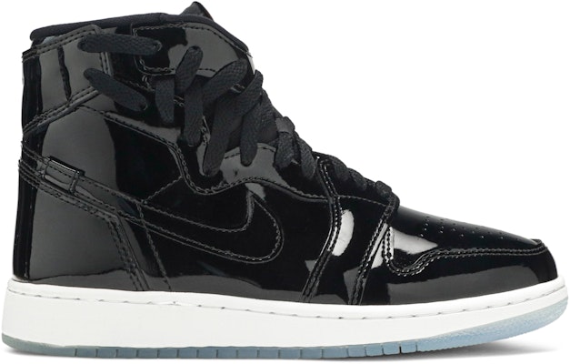 Women Air Jordan 1 Rebel XX Black Patent AR5599 001 AR5599