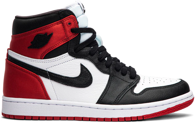 Air jordan 1 black satin best sale toe