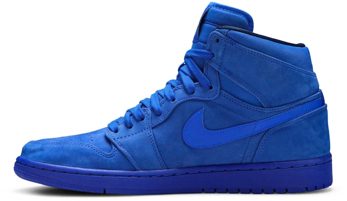 (Women) Air Jordan 1 Retro High PRM 'Blue Suede' AH7389-400 Lookbook (Women) Air Jordan 1 Retro High PRM 'Blue Suede' AH7389-400
