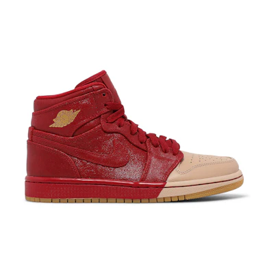 (W) Jordan 1 Retro High PRM 'Dipped Toe Red'