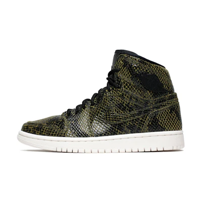 (W) Jordan 1 Retro High PRM 'Olive Snakeskin'