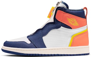 (Women) Air Jordan 1 Retro High Zip Blue Void Turf Orange AQ3742-100 (Women) Air Jordan 1 Retro High Zip Blue Void Turf Orange AQ3742-100