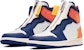 (Wanita) Air Jordan 1 Retro High Zip Blue Void Turf Orange AQ3742-100