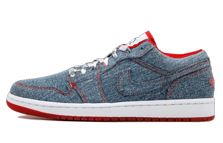 Buy (W) Air Jordan 1 Retro Low 'Denim' Pria Wanita Sneakers 315921-491