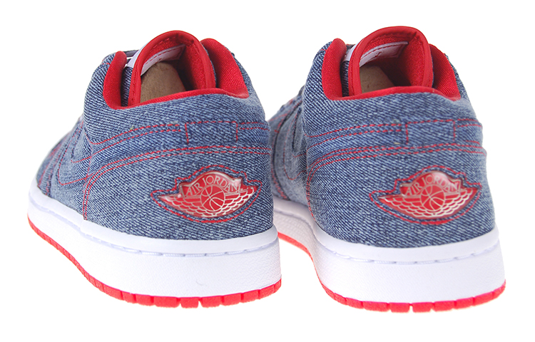 Shop (W) Air Jordan 1 Retro Low 'Denim' Pria Wanita Sneakers 315921-491