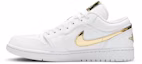 Lookbook (W) Air Jordan 1 Retro Low 'Putih Emas Metalik' CZ4776-100