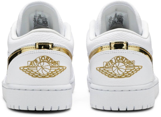 (Women) Air Jordan 1 Retro Low 'White Metallic Gold' CZ4776-100 Details for (Women) Air Jordan 1 Retro Low 'White Metallic Gold' CZ4776-100
