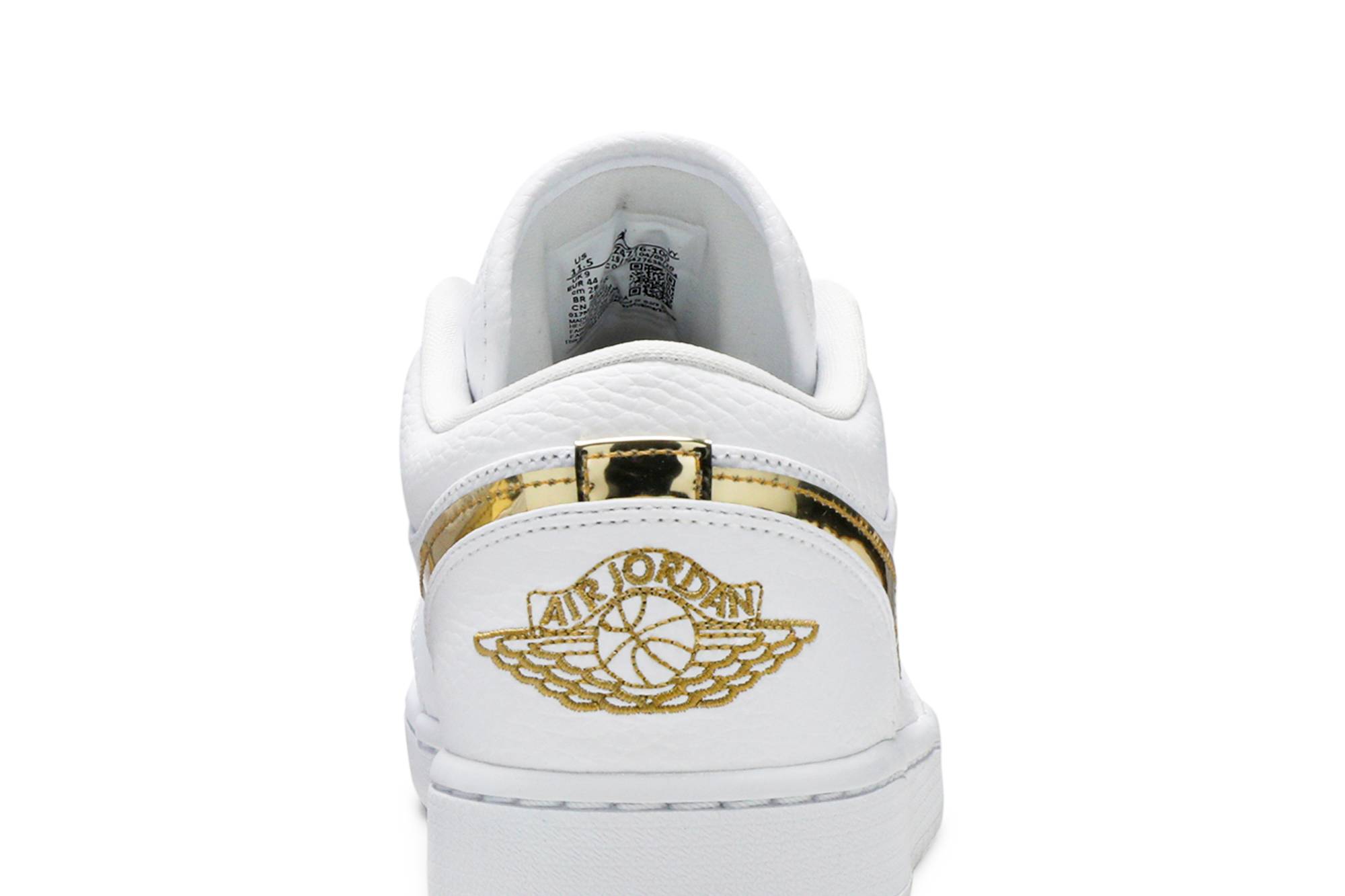 (Women) Air Jordan 1 Retro Low White Metallic Gold CZ4776-100 Nicesnk