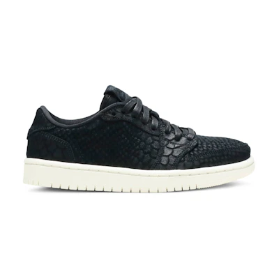 (W) Jordan 1 Retro Low NS Black Python