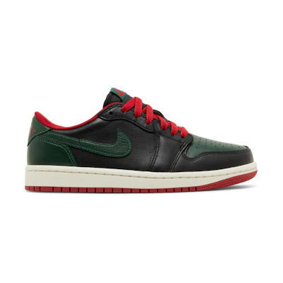 (W) Jordan 1 Retro Low 'Black Gorge Green'