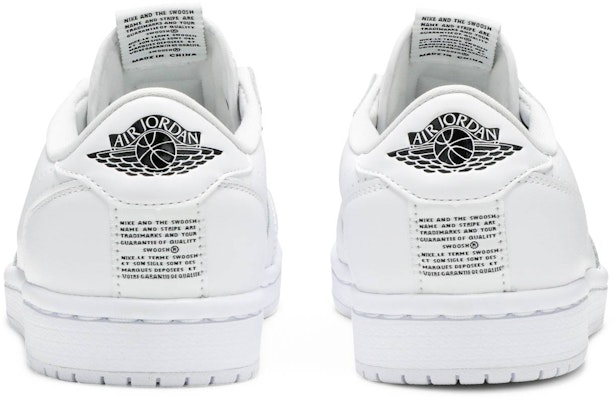 (女性款)Air Jordan 1 復刻低筒無鞋帶款 '白' AV3918-100 Details for (女性款)Air Jordan 1 復刻低筒無鞋帶款 '白' AV3918-100
