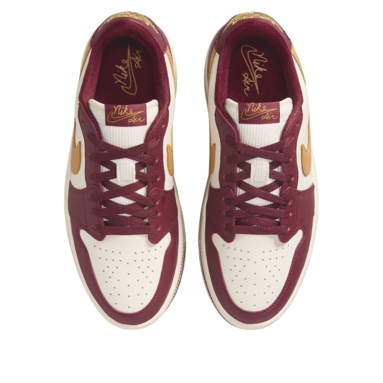 Lookbook (W) Air Jordan 1 Triple Stack ''Team Red Pale Ivory'' Merah Gading Pucat. HV8288-600