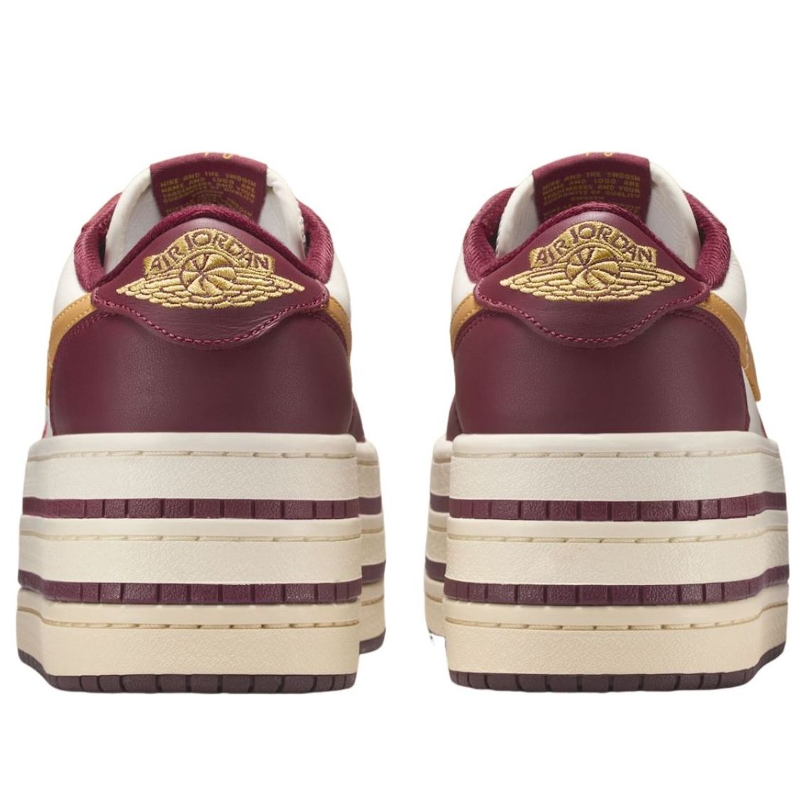 Shop (W) Air Jordan 1 Triple Stack ''Team Red Pale Ivory'' Merah Gading Pucat. HV8288-600