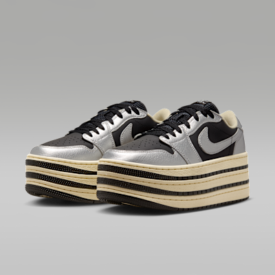 Purchase (W) Air Jordan 1 三层金属银/米白/黑 HV8288-001