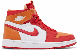 (Women) Air Jordan 1 Zoom Air Comfort 'Fire Red Hot Curry' CT0979-603 (Women) Air Jordan 1 Zoom Air Comfort 'Fire Red Hot Curry' CT0979-603
