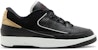 (W) Air Jordan 2 Retro Rendah 'Hitam Emas Metalik' DX4401-001