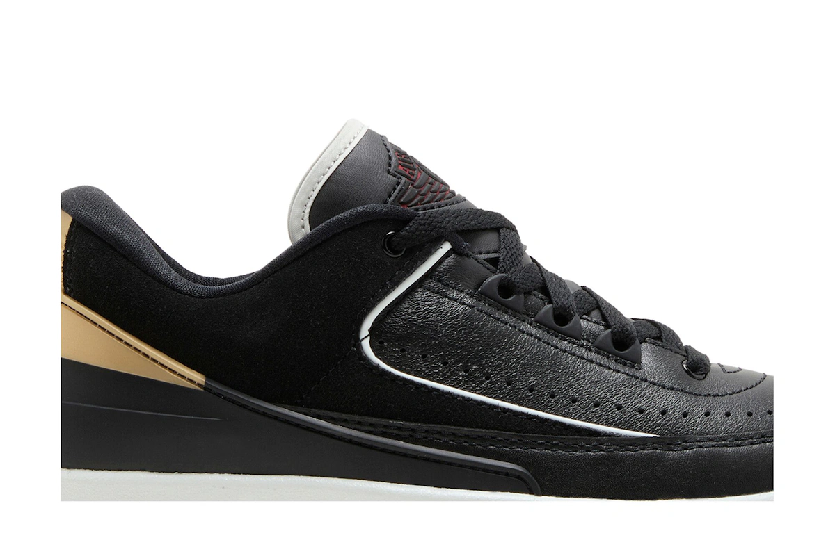 (Women) Air Jordan 2 Retro Low 'Black Metallic Gold'