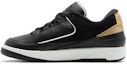 Lookbook (W) Air Jordan 2 Retro Rendah 'Hitam Emas Metalik' DX4401-001