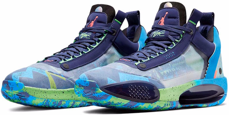 (W) Air Jordan 34 Low PF Regency Ungu 'Biru Hijau' CZ7746-500 Lookbook (W) Air Jordan 34 Low PF Regency Ungu 'Biru Hijau' CZ7746-500