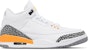 (W) Air Jordan 3 Retro 'Laser Orange' Lelaki Wanita Sneaker Orkid Klasik. CK9246-108