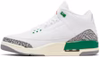 Lookbook (W) Air Jordan 3 Retro 'Lucky Green' Lelaki CK9246-136