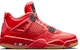 (W) Air Jordan 4 Retro 'Fire Red Scratch Off' Lelaki Wanita Sneakers AV3914-600(YS)