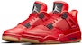 (W) Air Jordan 4 Retro 'Fire Red Scratch Off' Lelaki Wanita Sneakers AV3914-600(YS)