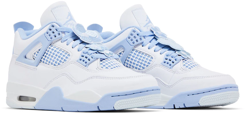(W) Air Jordan 4 Retro 'Forget Me Not' Pria/Wanita Sepatu Sneaker Terbaru HV0823-100 1