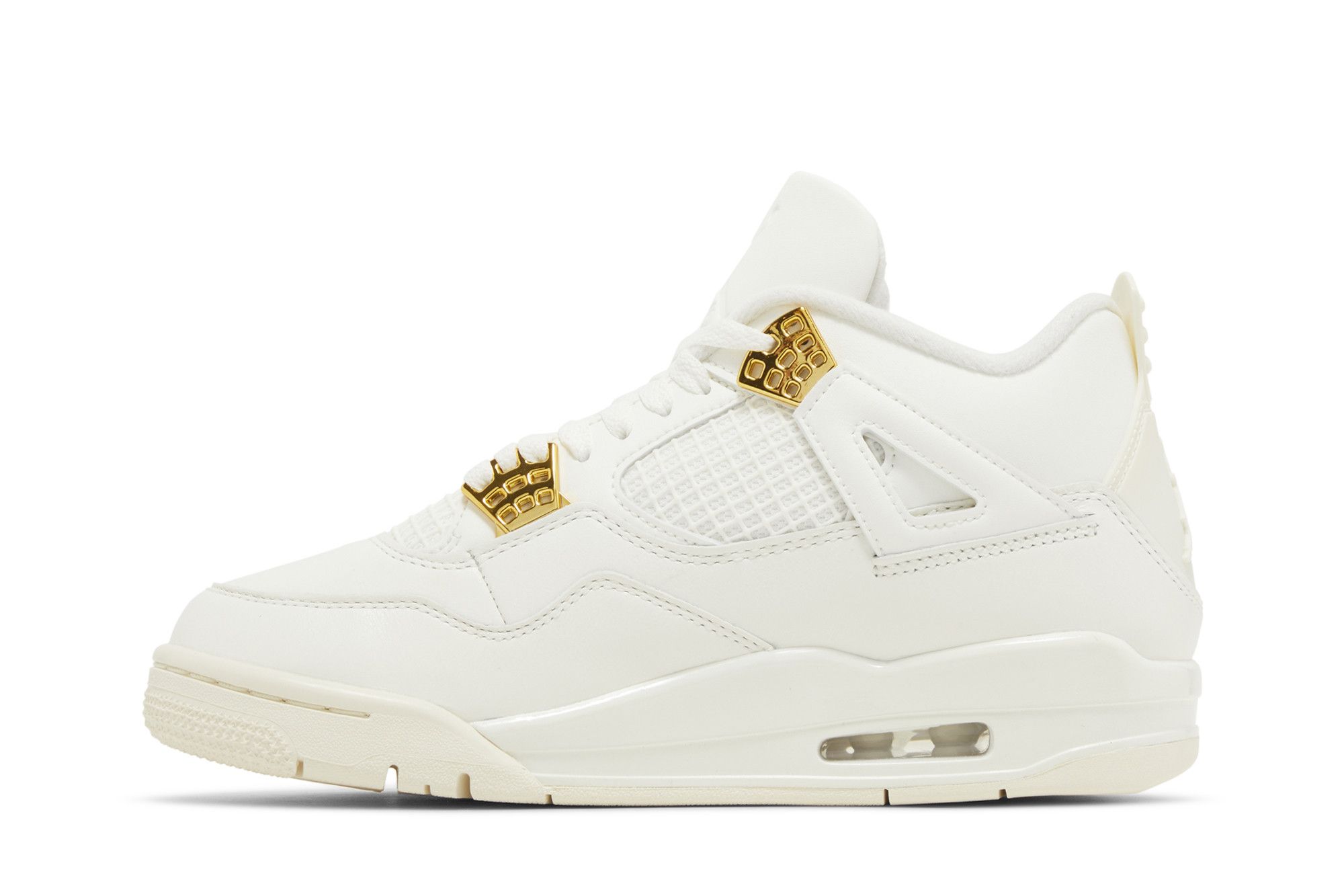Shop (Women) Air Jordan 4 Retro 'Metallic Gold' AQ9129-170